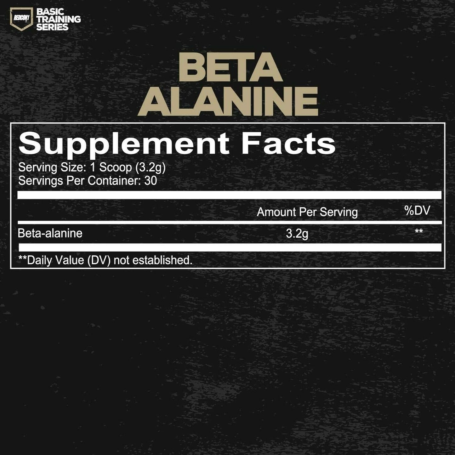 Redcon1 - Beta Alanine - Basic Training - 30 Servings, Promotes Endurance, Supports Weight Loss