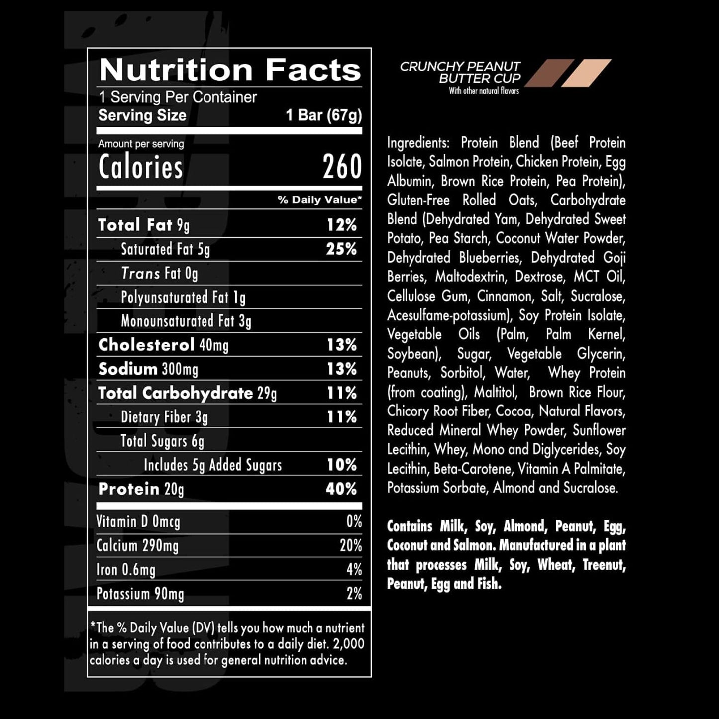 Redcon1 MRE Protein Bar - 1 Bar (sold per piece) Nutrient-Rich, Convenient Snack