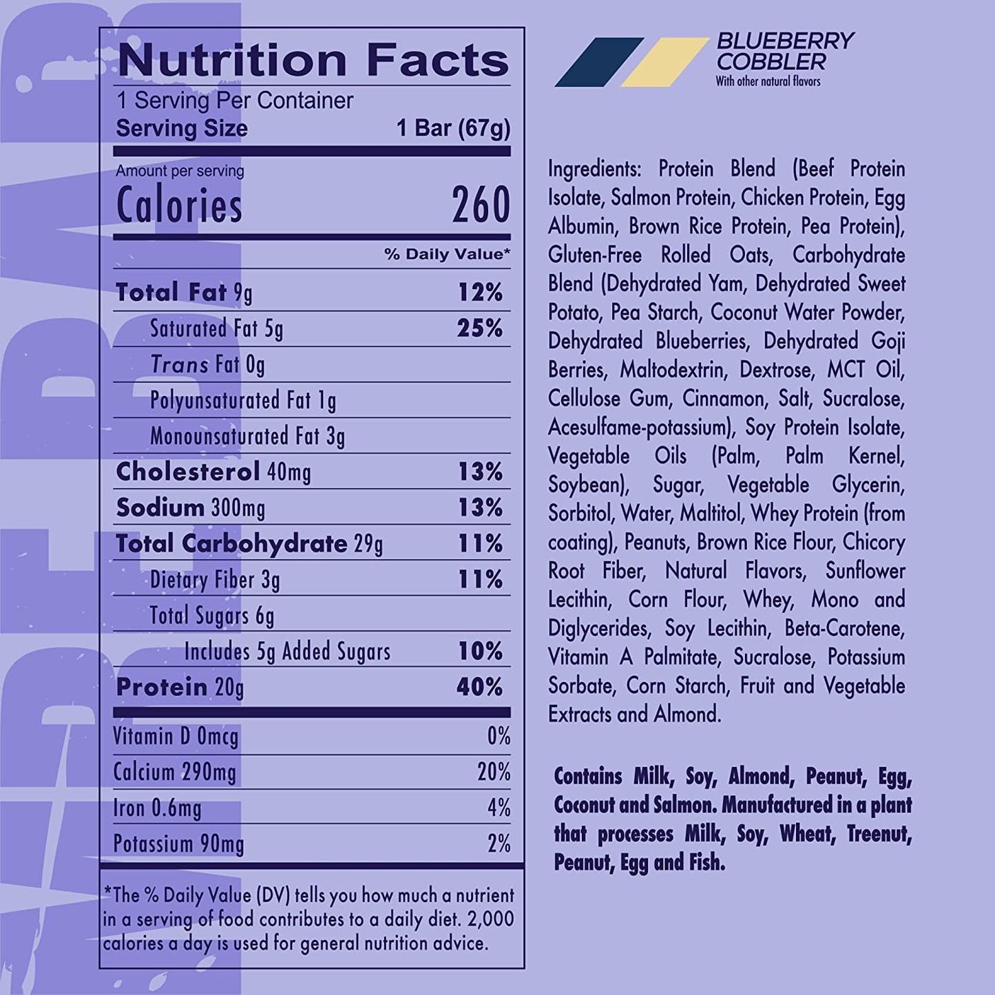 Redcon1 MRE Protein Bar - 1 Bar (sold per piece) Nutrient-Rich, Convenient Snack