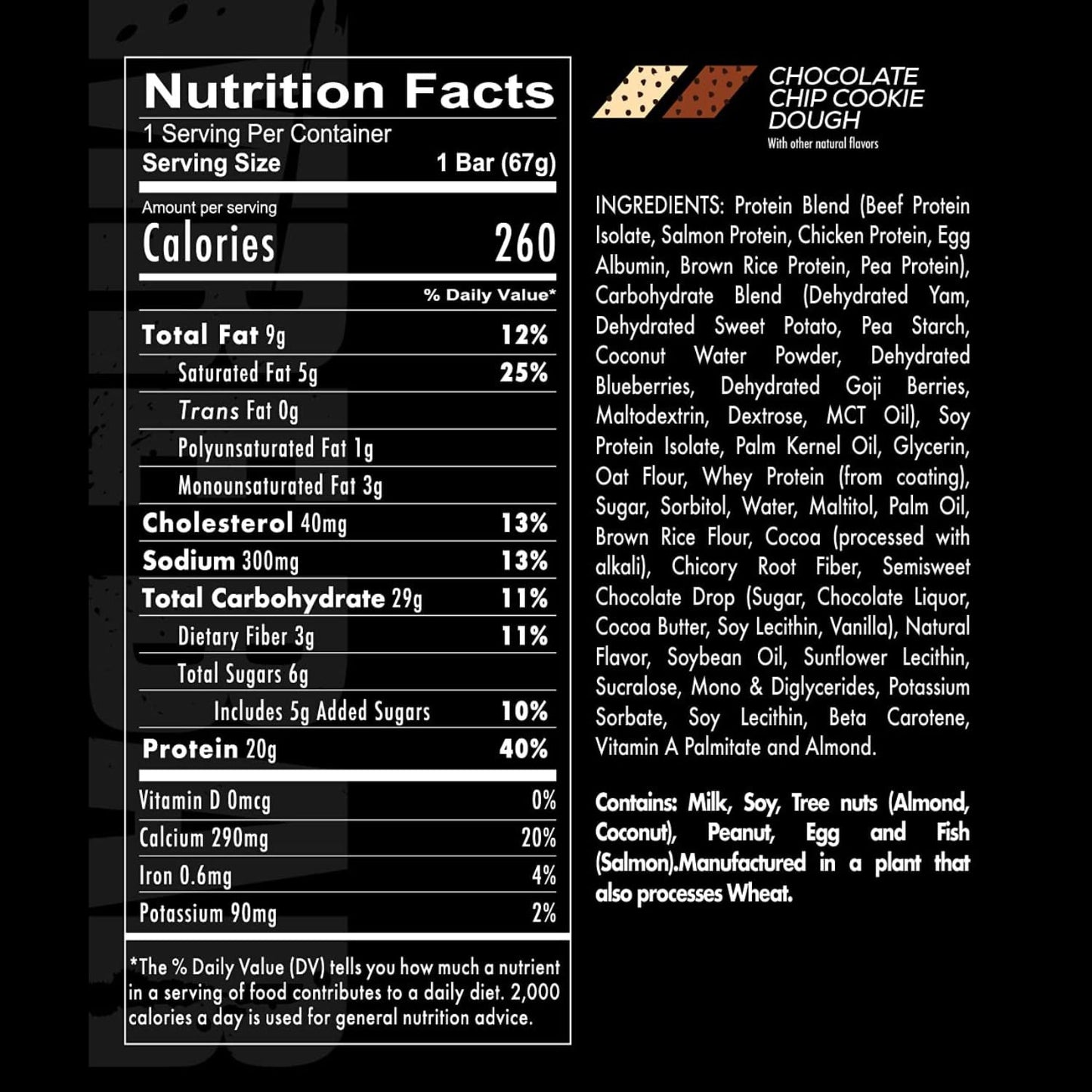 Redcon1 MRE Protein Bar - 1 Bar (sold per piece) Nutrient-Rich, Convenient Snack