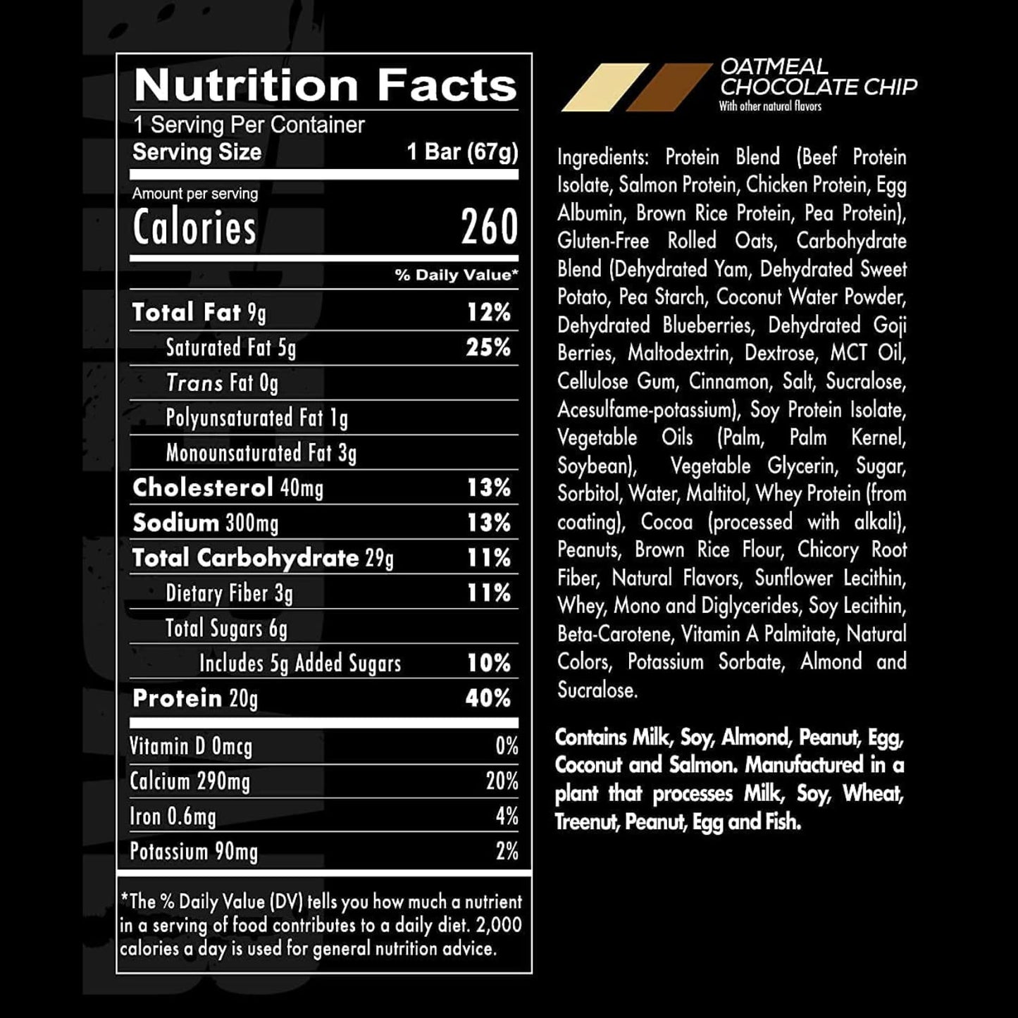 Redcon1 MRE Protein Bar - 1 Bar (sold per piece) Nutrient-Rich, Convenient Snack