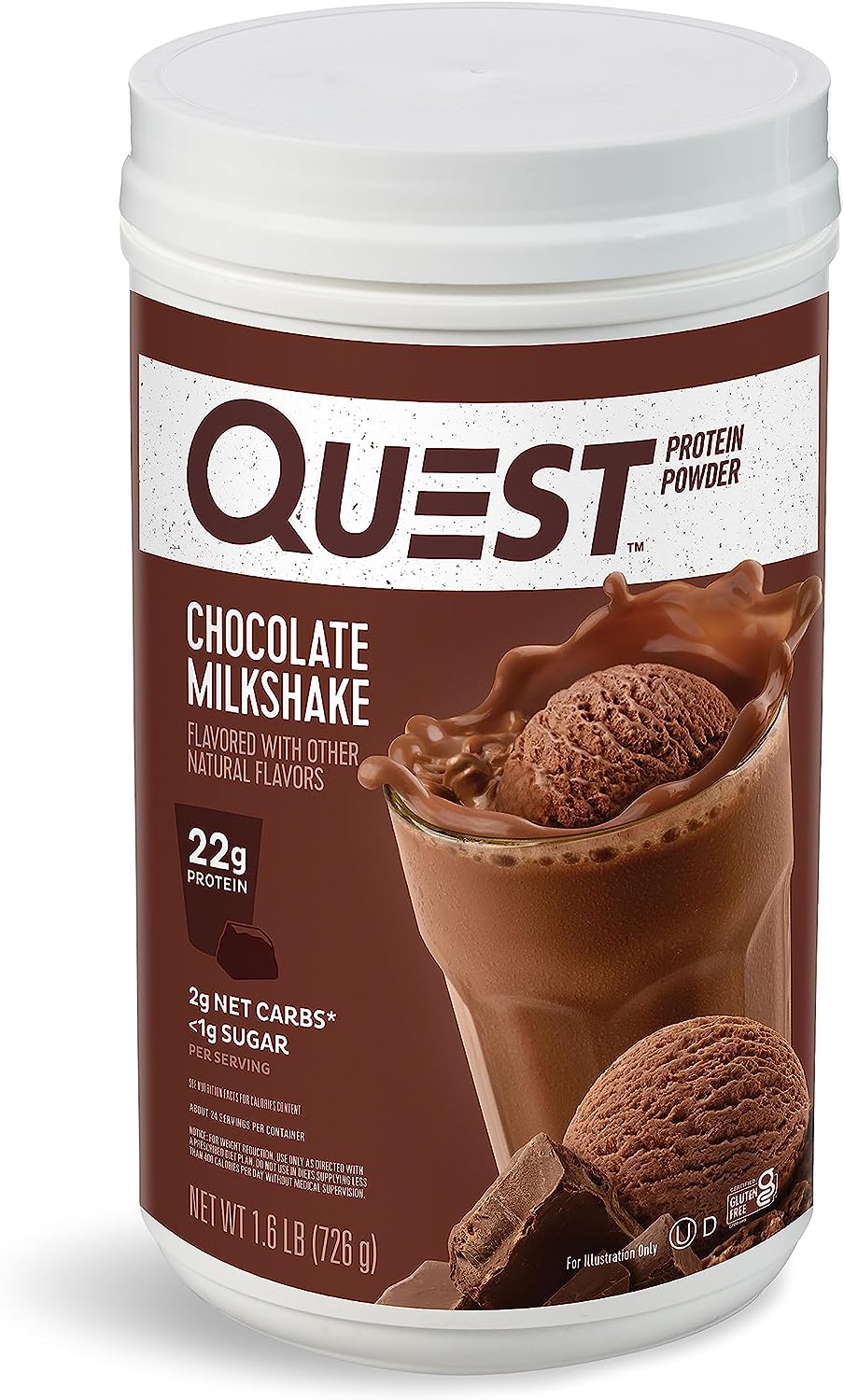 Quest Nutrition Protein Powder 1.6lbs, Low Carb, Gluten Free, Soy Free