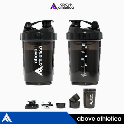 Protein Shaker 600ml (With Mixer Containers and Pill Box)