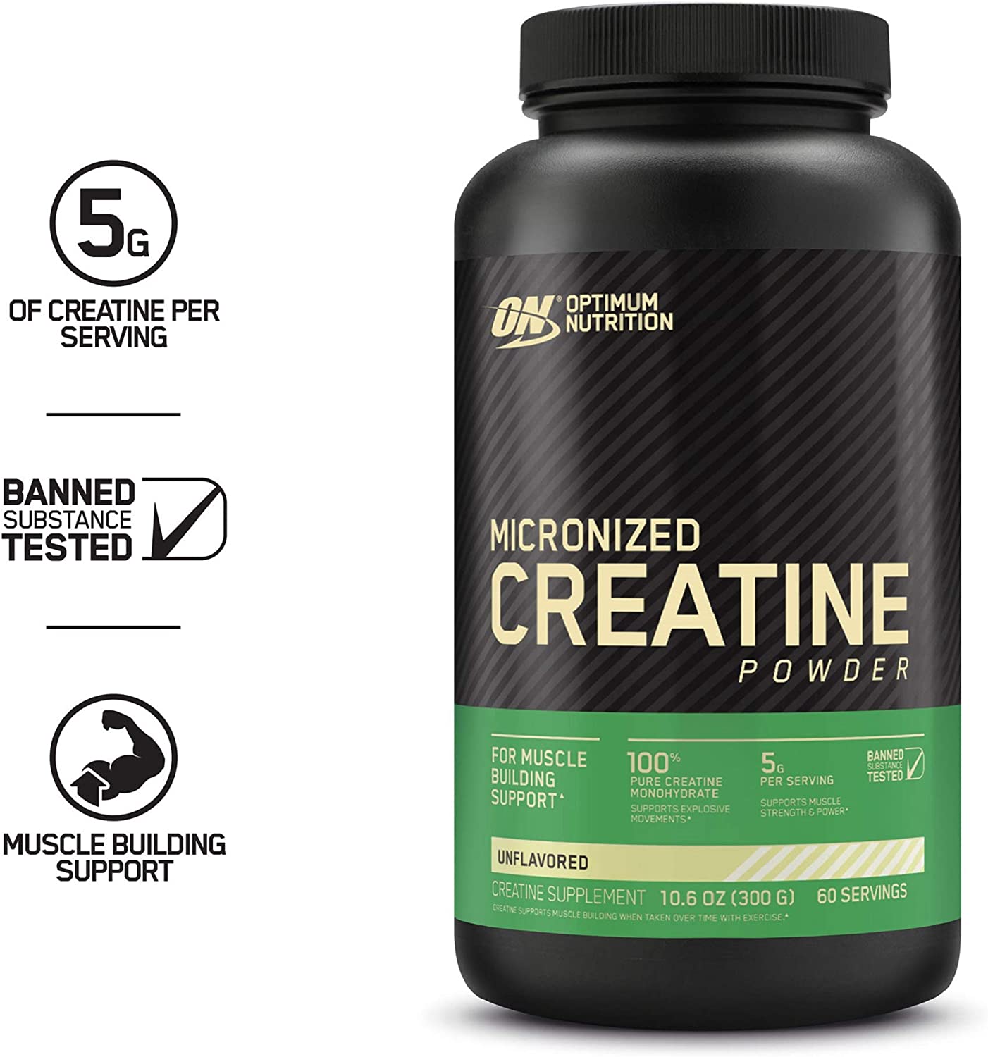 Optimum Nutrition Micronized Creatine Monohydrate Powder