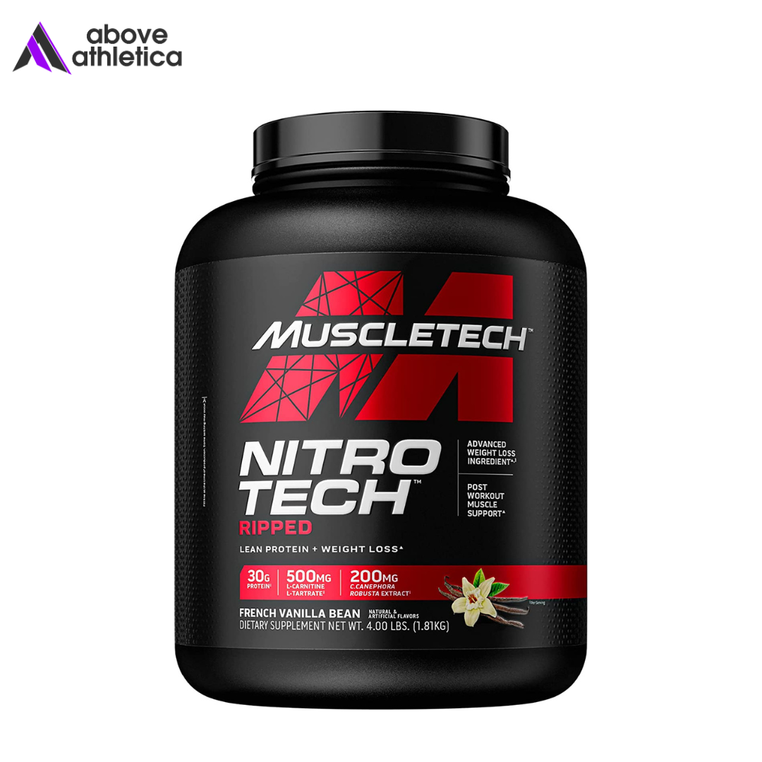 Muscletech Nitro-Tech Ripped Whey Protein Powder 4lbs